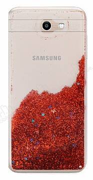 Samsung Galaxy J7 Prime / J7 Prime 2 Simli Sulu Kırmızı Rubber Kılıf - 1