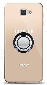 Samsung Galaxy J7 Prime / J7 Prime 2 Siyah Tutuculu Şeffaf Kılıf - 1