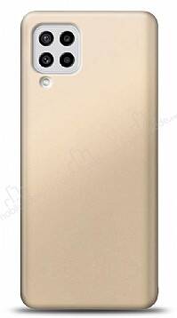 Samsung Galaxy M22 Gold Mat Silikon Kılıf - 1