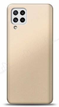 Samsung Galaxy M32 Gold Mat Silikon Kılıf - 1