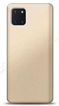 Samsung Galaxy Note 10 Lite Gold Mat Silikon Kılıf - 1