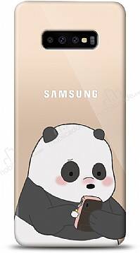 Samsung Galaxy S10 Confused Panda Kılıf - 1