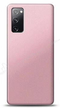 Samsung Galaxy S20 FE Rose Gold Mat Silikon Kılıf - 1