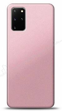 Samsung Galaxy S20 Plus Rose Gold Mat Silikon Kılıf - 1