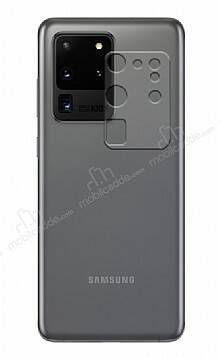 Samsung Galaxy S20 Ultra Şeffaf 3D Cam Kamera Koruyucu - 1