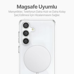 Samsung Galaxy S24 Magsafe Özellikli Şeffaf Ultra Koruma Kılıf - 2