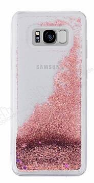 Samsung Galaxy S8 Plus Sulu Rose Gold Rubber Kılıf - 1