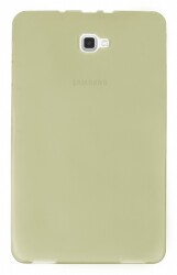 Samsung Galaxy Tab A 2016 T580 Ultra İnce Şeffaf Gold Silikon Kılıf - 2