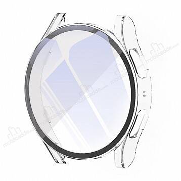 Samsung Galaxy Watch 6 40 mm Şeffaf Sert Kasa ve Ekran Koruyucu - 1