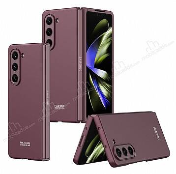 Samsung Galaxy Z Fold 5 Bordo Rubber Kılıf - 1