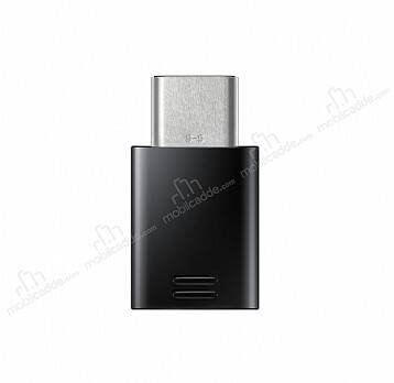 Samsung Orjinal Micro USB Girişini USB Type-C Girişe Dönüştürücü Siyah Adaptör - 1