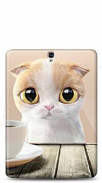 Samsung T820 Galaxy Tab S3 9.7 Innocent Cat Resimli Kılıf - 1