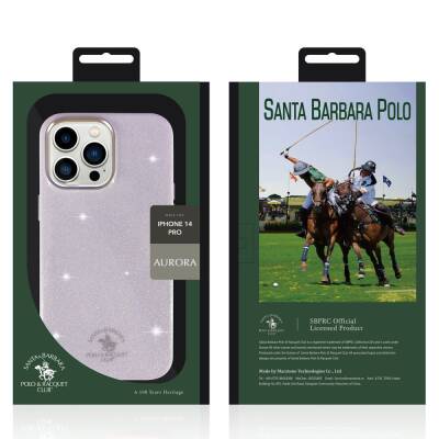 Santa Barbara Aurora Polo Racquet Club iPhone 14 Pro Simli Silikon Kılıf - 6