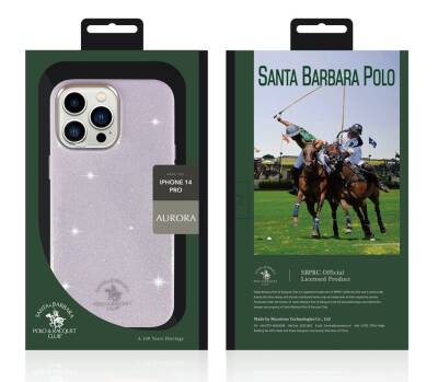 Santa Barbara Aurora Polo Racquet Club iPhone 14 Simli Silikon Kılıf - 5