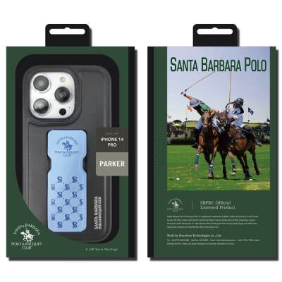 Santa Barbara Parker Polo Racquet Club iPhone 13 Pro Max Standlı Gri Kılıf - 9