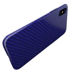 Totu Design Athena Series iPhone X / XS Lacivert Rubber Kılıf - 2