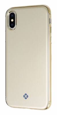 Totu Design Furios iPhone X / XS 3ü 1 Arada Gold Rubber Kılıf - 1