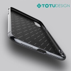 Totu Design Furios iPhone X / XS 3ü 1 Arada Gold Rubber Kılıf - 4