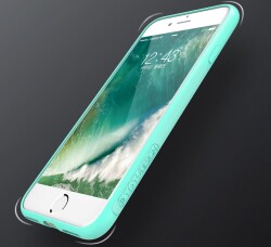 Totu Design iPhone 7 / 8 Kamera Korumalı Lacivert Silikon Kılıf - 7