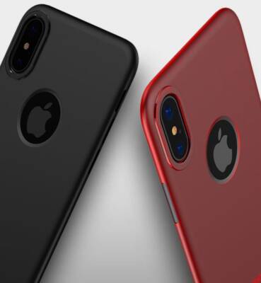 Totu Design Sand Series iPhone X / XS Kırmızı Rubber Kılıf - 8