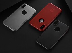 Totu Design Sand Series iPhone X / XS Kırmızı Rubber Kılıf - 11