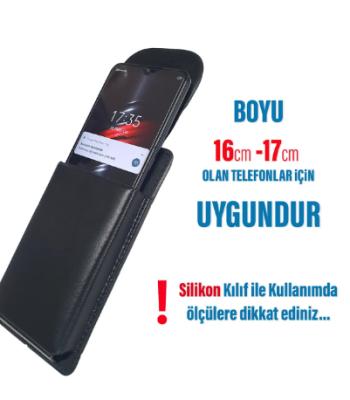 Universal Kemere Takılan Siyah Kılıf - 2