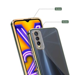 vivo Y11s Kamera Korumalı Bumper Beyaz Silikon Kılıf - 5