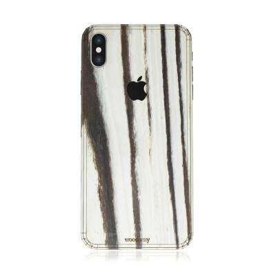 Woodenzy iPhone XS Doğal Beyaz Ahşap Kaplama - 1