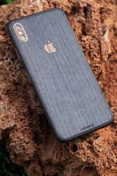 Woodenzy iPhone XS Doğal Beyaz Ahşap Kaplama - 5