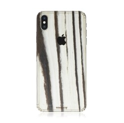 Woodenzy iPhone XS Max Doğal Beyaz Ahşap Kaplama - 1