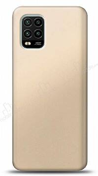 Xiaomi Mi 10 Lite Gold Mat Silikon Kılıf - 1