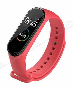 Xiaomi Mi Band 3 Kırmızı Silikon Kordon - 1