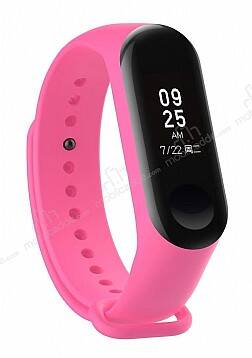 Xiaomi Mi Band 3 Pembe Silikon Kordon - 1