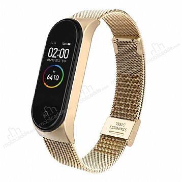 Xiaomi Mi Band 5 Gold Metal Kordon - 1