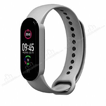 Xiaomi Mi Band 5 Gri Silikon Kordon - 1