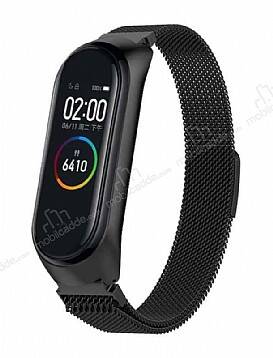 Xiaomi Mi Band 5 Siyah Metal Kordon - 1