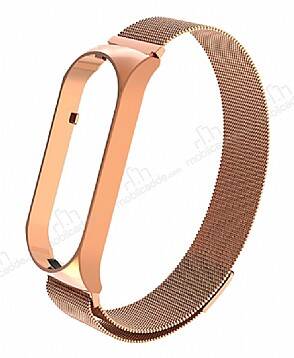 Xiaomi Mi Band 6 Rose Gold Metal Kordon - 1