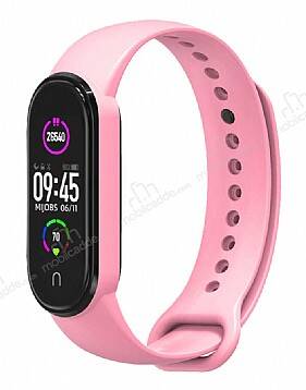 Xiaomi Mi Band 6 Sand Pink Silikon Kordon - 1