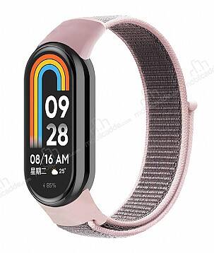 Xiaomi Mi Band 8 Pembe Kumaş Kordon - 1