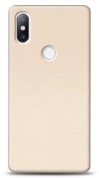 Xiaomi Mi Mix 2s Tam Kenar Koruma Gold Rubber Kılıf - 1