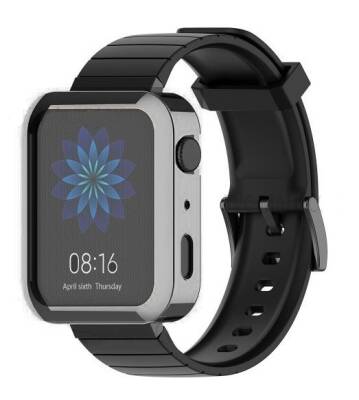 Xiaomi Mi Watch Dark Silver Silikon Kılıf - 1