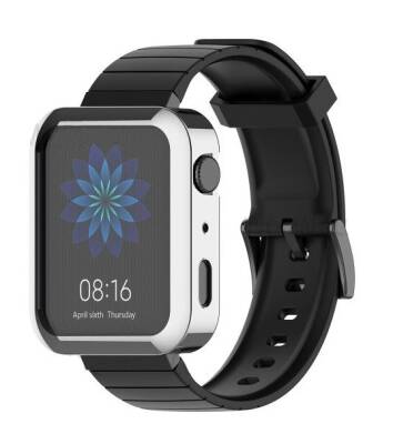 Xiaomi Mi Watch Silver Silikon Kılıf - 1