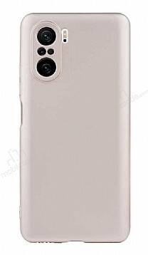 Xiaomi Poco F3 Gold Mat Silikon Kılıf - 1