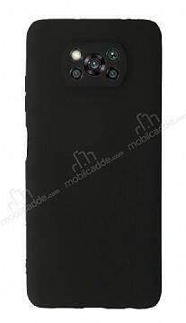 Xiaomi Poco X3 Kamera Korumalı Siyah Silikon Kılıf - 1