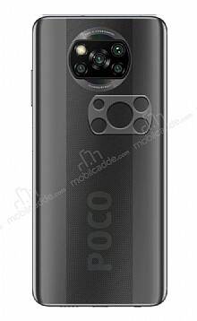 Xiaomi Poco X3 Şeffaf 3D Cam Kamera Koruyucu - 1