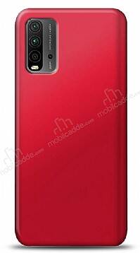 Xiaomi Redmi 9T Kırmızı Mat Silikon Kılıf - 1