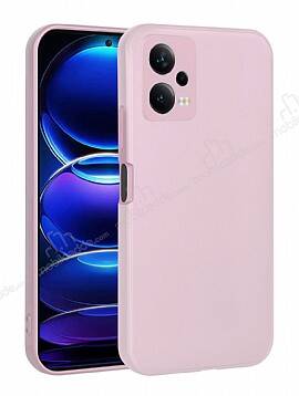 Xiaomi Redmi Note 12 5G Kamera Korumalı Mat Rose Gold Silikon Kılıf - 1