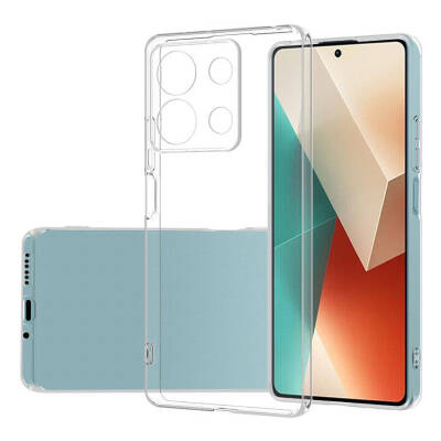 Xiaomi Redmi Note 13 4G İnce Şeffaf Silikon Kılıf - 1