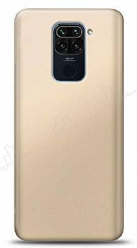 Xiaomi Redmi Note 9 Gold Mat Silikon Kılıf - 1