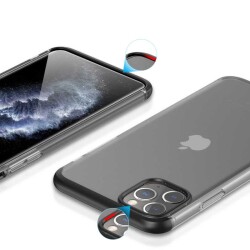 Zore GKK Ays iPhone 11 Pro 360 Derece Koruma Şeffaf Siyah Rubber Kılıf - 2